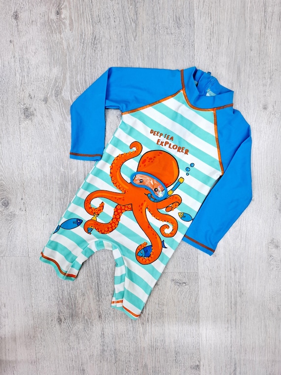 Bathing Suit Infant Rash Guard 3-6 Month Swimsuit Boy Toddler Baby