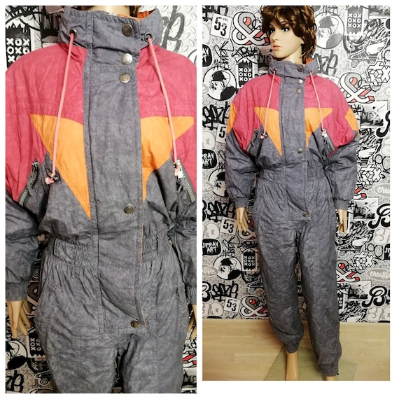 Gray ski suit Womens ski suit M Overall Clothing