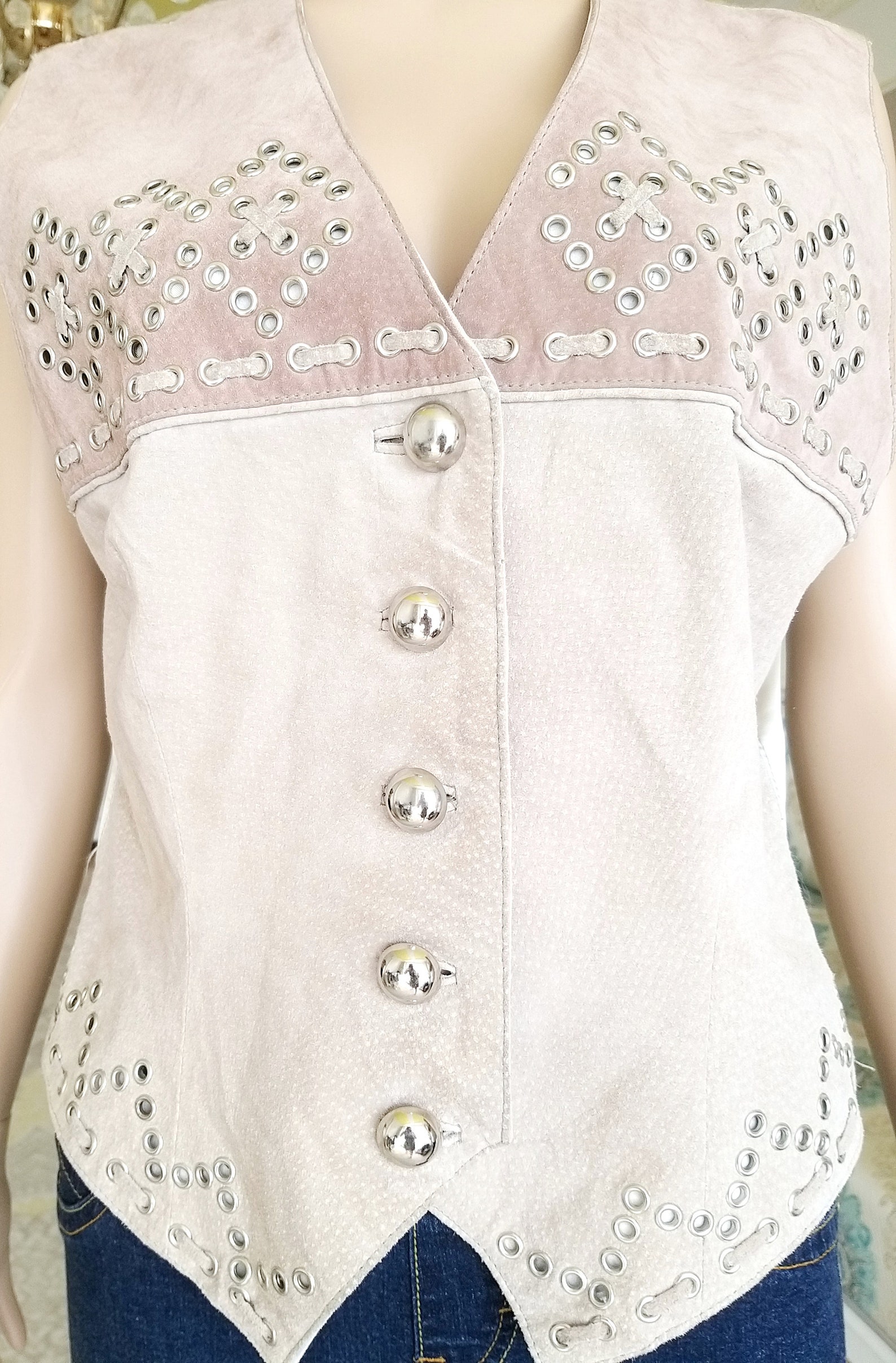 Womens Leather Vest camel Leather Clothing cowgirl Vest Etsy