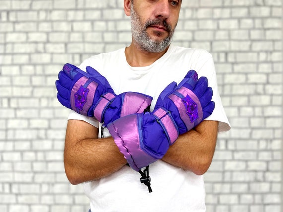 Gants de ski gants violets gants de sport homme femme gants accessoires homme  gants homme vintage accessoires de ski hiver gants chauds cadeau homme -   France