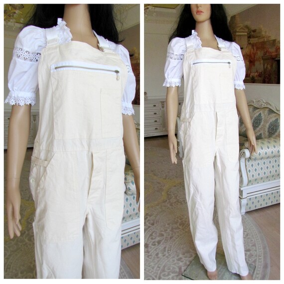 beige dungarees ladies