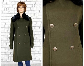 military coat M  khaki coat Military wool coat steampunk coat women coat winter coat Warm coat oversized Coat Wool jacket womens jackets