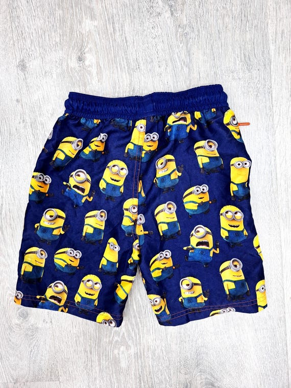 5T Navy Blue Shorts Baby Boys Shorts Minion Print Shorts Kids