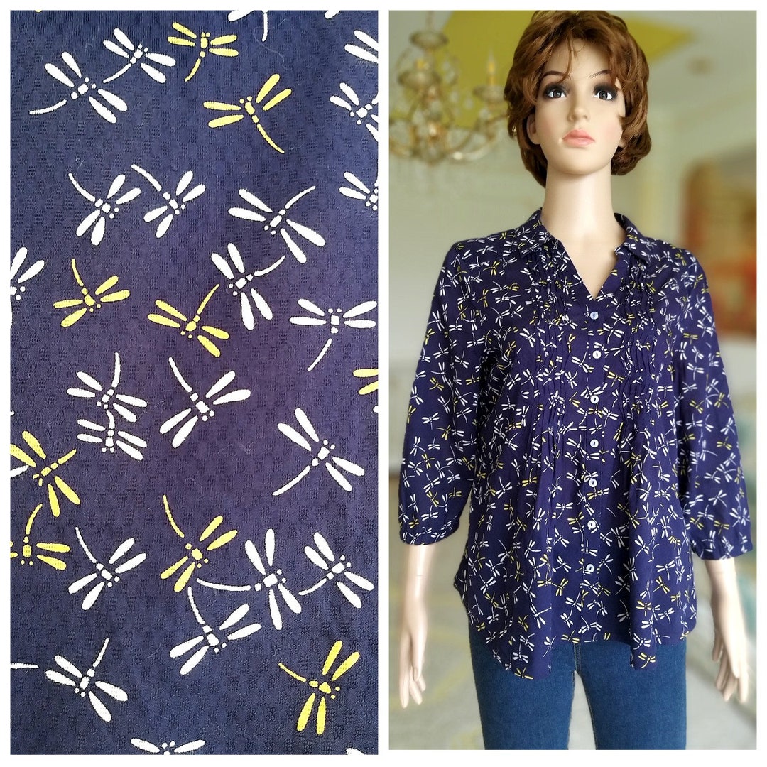 womens-shirt-womens-blouse-dragonfly-print-shirt-button-up-shirt