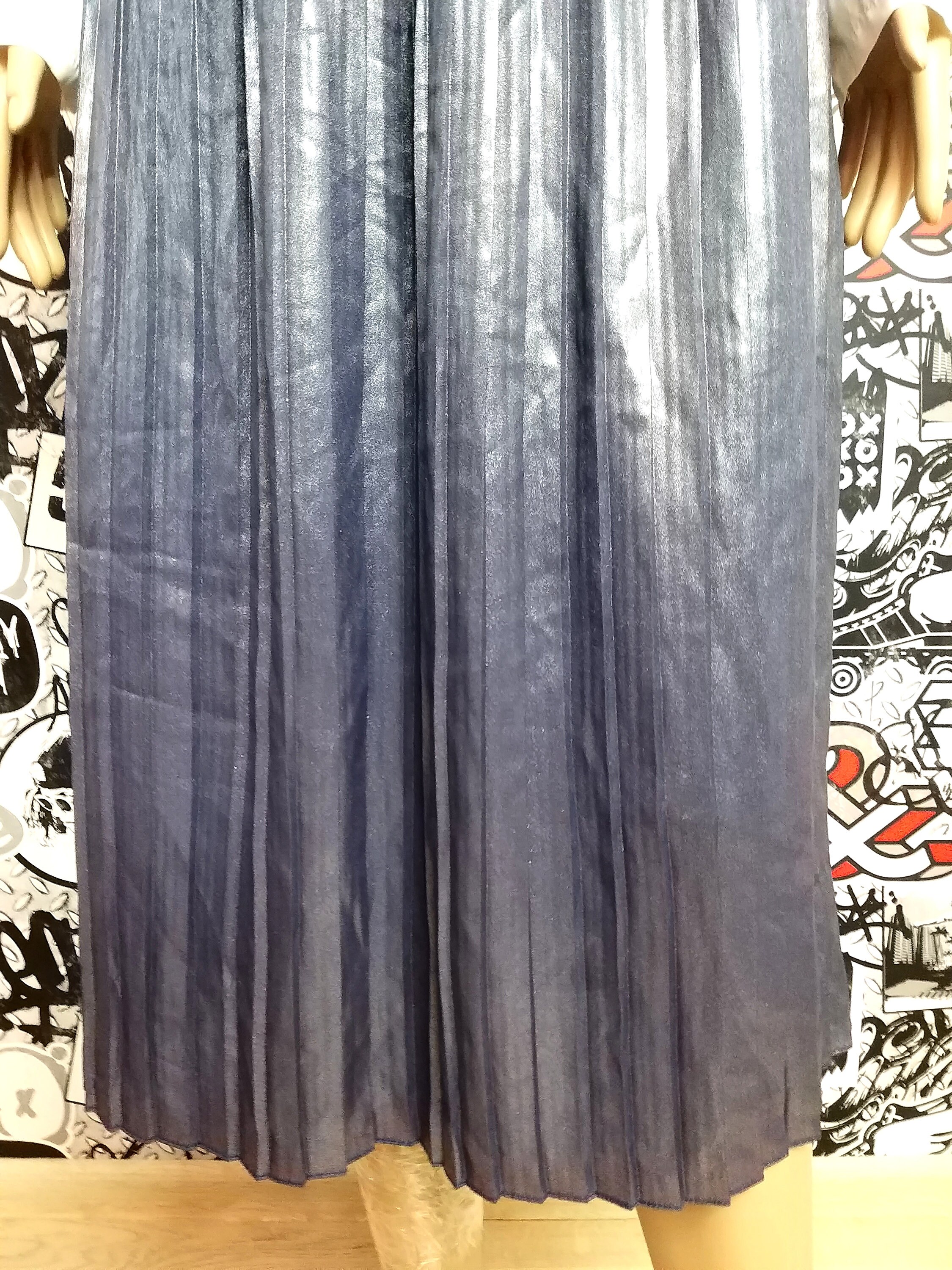 Mother Day Gift Purple Pleated Skirt 90s Vintage Bohemian - Etsy