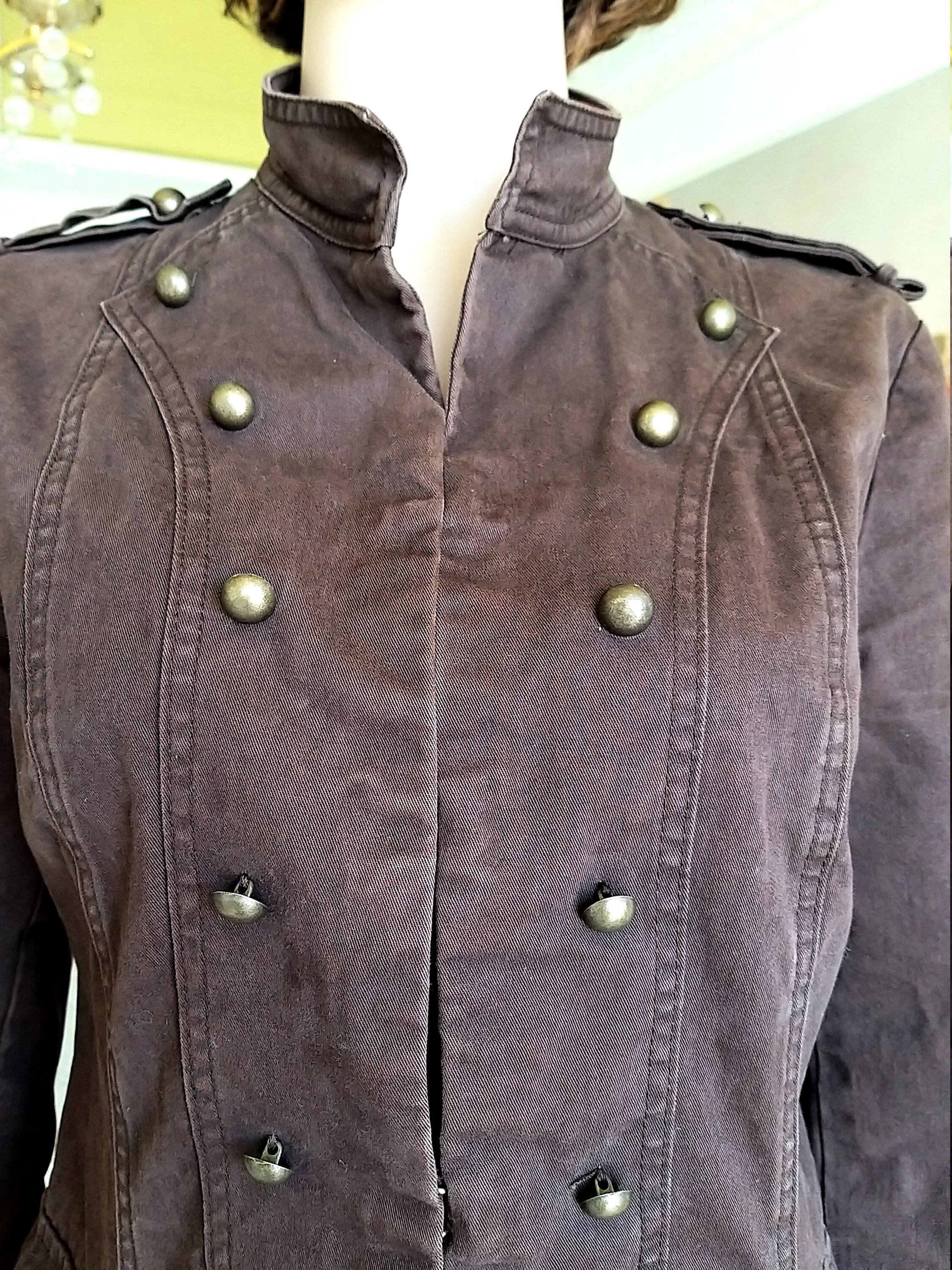 Brown Blazer Military Clothing Military Jacket Ladies Jacket - Etsy UK