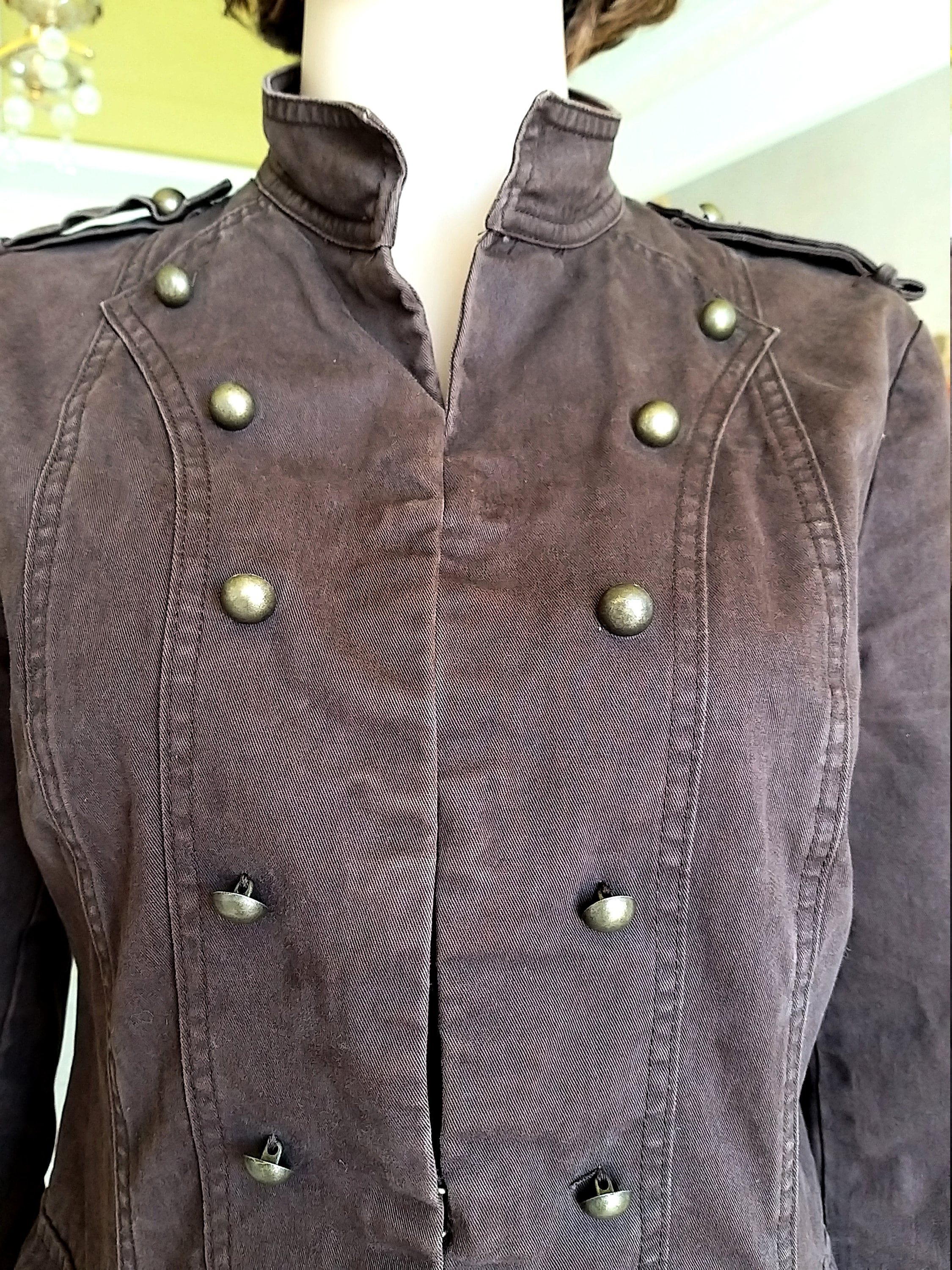 Brown Blazer Military Clothing Military Jacket Ladies Jacket Etsy UK