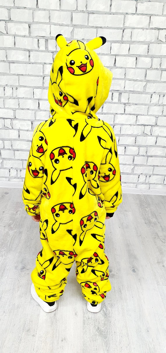 6-8 anni bambini bambini Pokemon Pikachu costume tutina carnevale