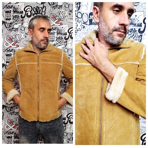 Ropa de hombre Chaqueta de abrigo S Chaqueta de cuero para hombres Chaqueta de hombre Vintage Chaqueta de invierno Chaqueta de invierno Blazer Chaqueta de ante de cuero Blazer Chaqueta de ante Abrigo deportivo