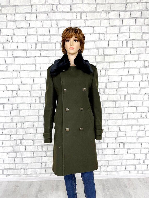 Manteau militaire M Manteau kaki Manteau militaire en laine Manteau steampunk manteau femme Manteau d hiver Manteau chaud Manteau oversize Veste en laine Vestes femme Etsy France