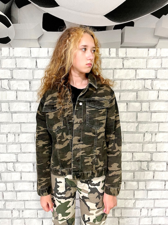 Army pattern jacket womens hotsell