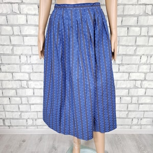 blue dirndl skirt L  Octoberfest Clothing german dirndl skirt german skirt bavarian skirt festival skirt Octoberfest skirt folk skirt