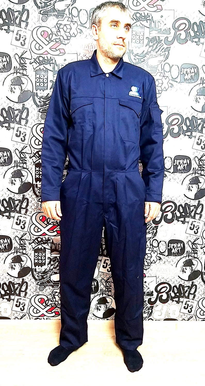 One Piece blue Coveralls vintage blue Jumpsuit mens Overalls Etsy