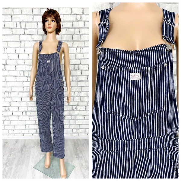 Gestreifter Denim-Jumpsuit S/M Jeansoverall Vintage Vintage Overall Jeans Latz Latz Overall Grunge Overall Latzhose