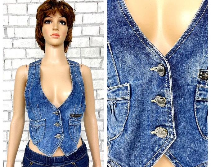 WINNIE ASTA VNECK BLOUSE - BLUE DENIM