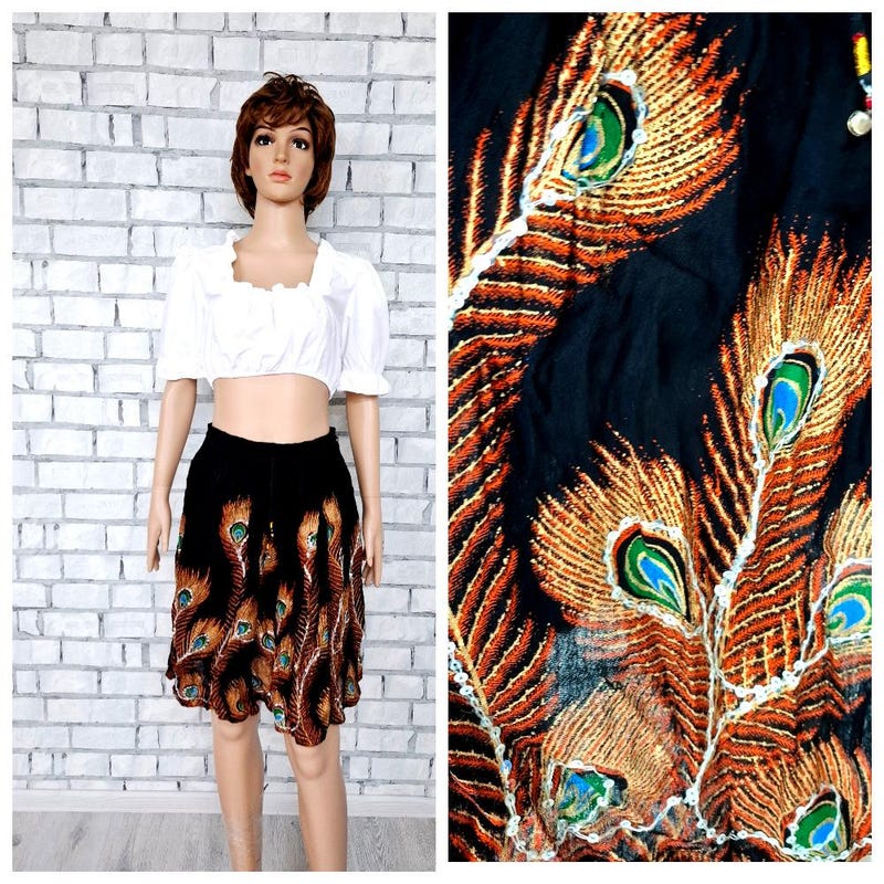 Off Shoulder Circle Skirt Dress with Pockets Peacock