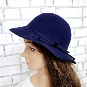 navy blue  Hat Sister gift womens Fedora Hat burgundy Pillbox Hats wool hat formal hats  women Hat Classic Hat retro hat Brim Hat winter hat