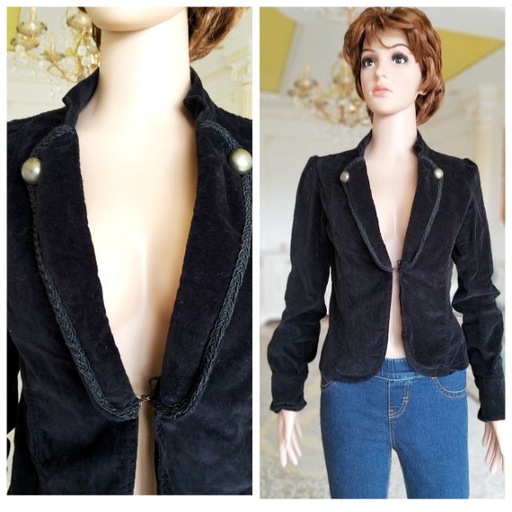 black blazer black jacket victorian Clothing black