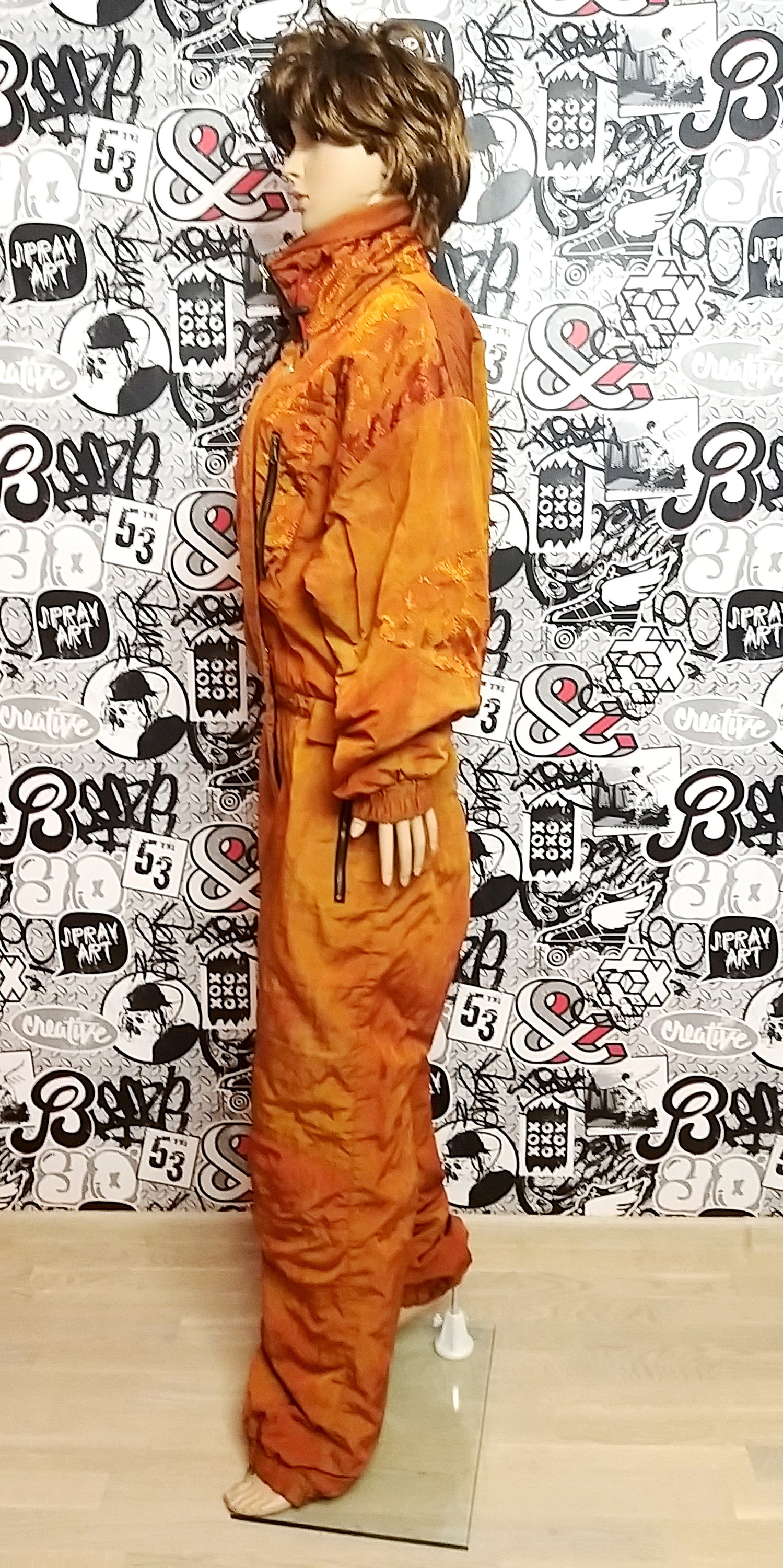 Orange ski suit Vintage Warm Clothing Vintage Skiing Suit Ski Etsy