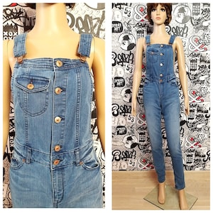 Denim Overall vintage Denim jumpsuit S-M jean jumpsuit overall pants jean overalls Retro overalls Bib Overall grunge overalls Bib Dungarees