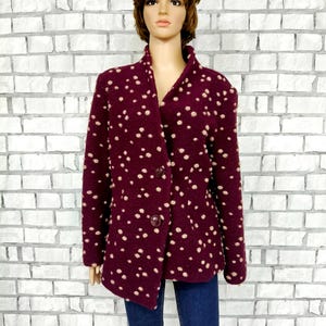ジャケット・アウター everyone polka-dot Jacket Red Polka Dot Jacket - Etsy