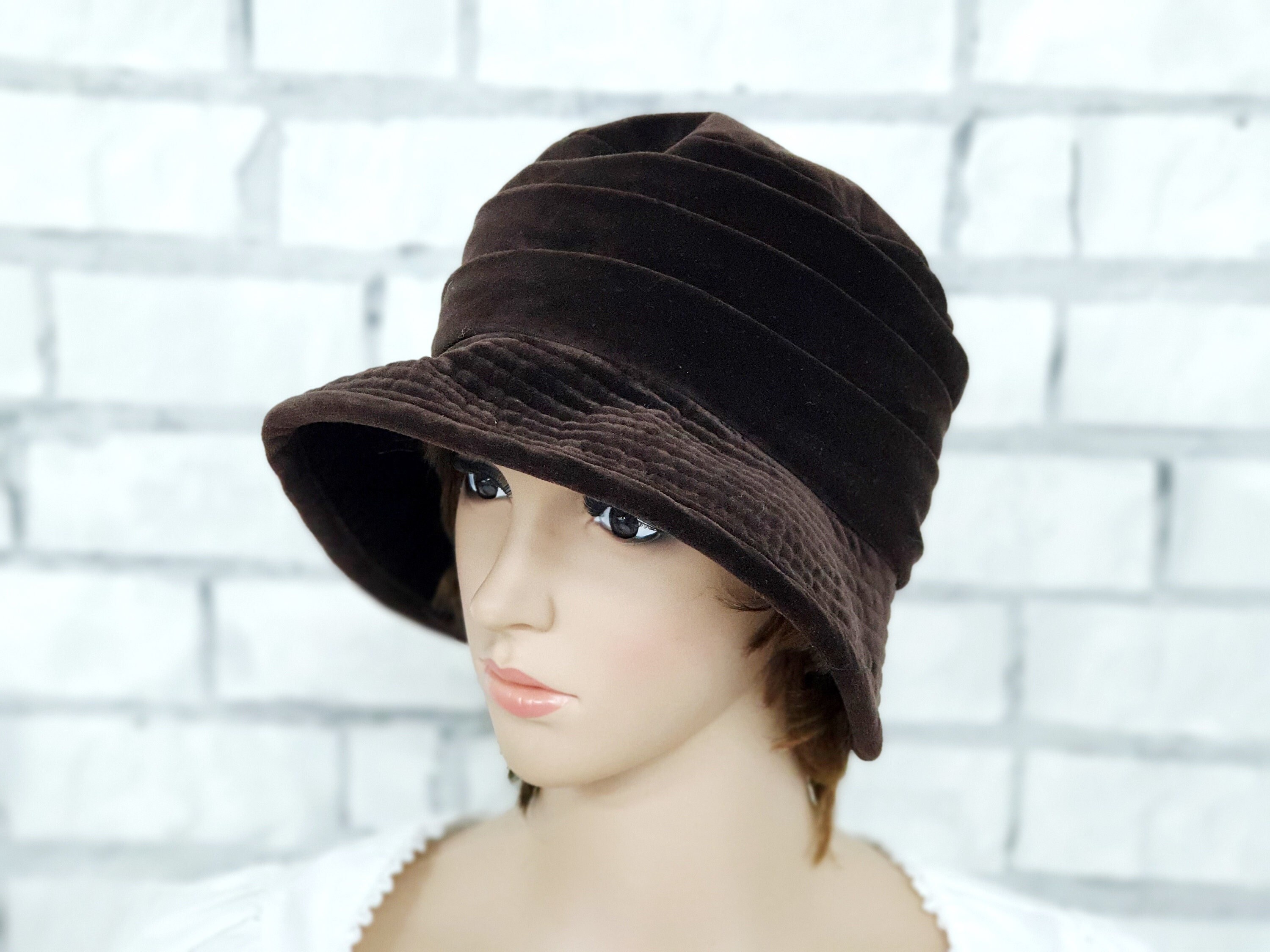 Ladies velvet hats clearance