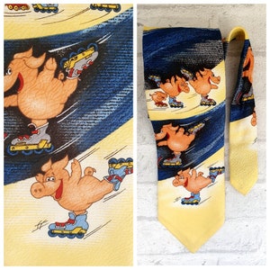cerdo Corbata coleccionable novedad corbata hombre corbata ilimitada Corbata de cerdo estampado Declaración caricatura corbata de boda hombre corbata animal Corbata