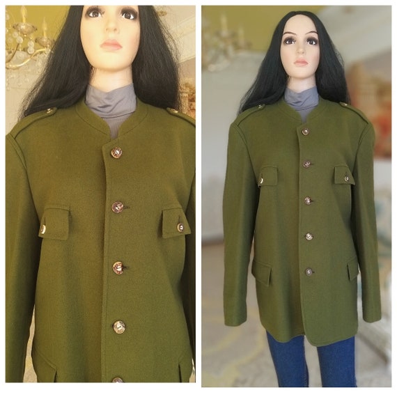 women coat Vintage wool coat winter coat Warm coat
