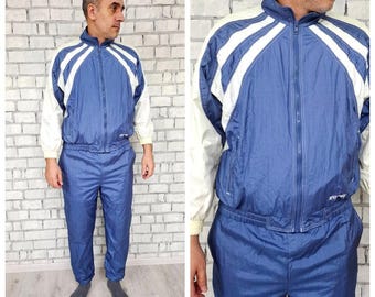 Purple sport suit L vintage Purple track suit Men&#39;s track suit 90s Womens Mens sport pants windbreaker track top womens sport suit
