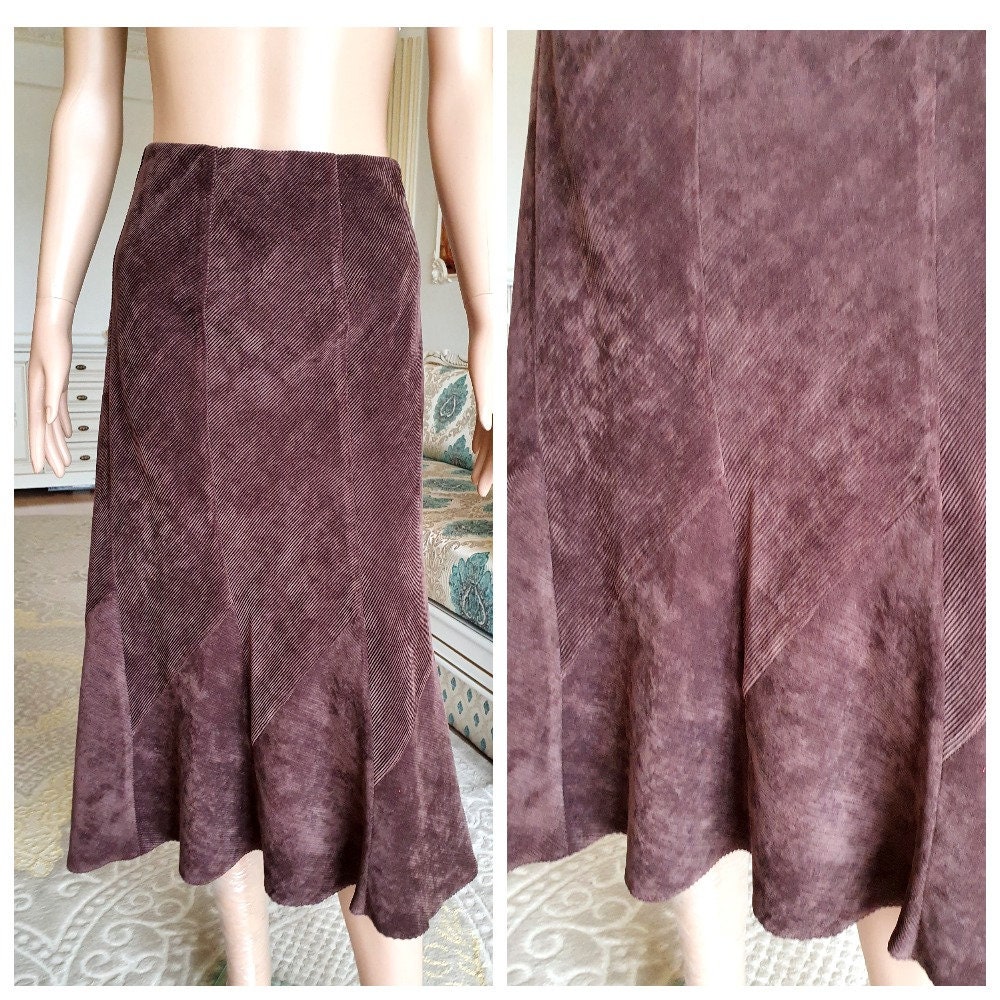 Brown corduroy skirt xl twin top