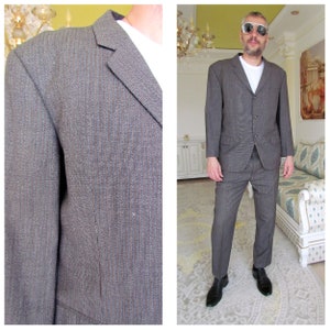 Herrenanzug Vintage GrauEr Herrenanzug Retro Anzug Zweiteiler Anzug Herrenhose Anzug klassischer Anzug Business anzug Büroanzug formaler Anzug