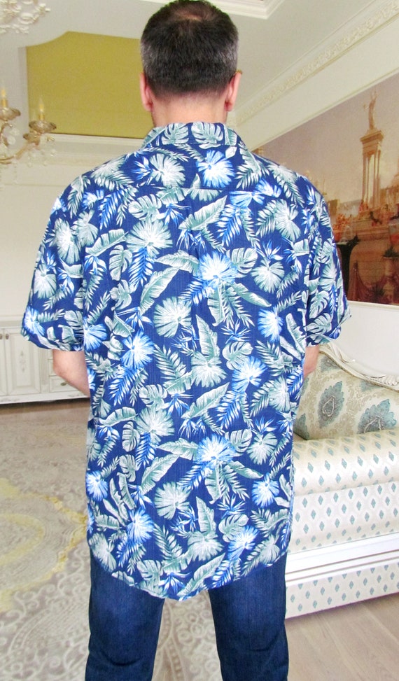 aloha shirt mens Shirt blue shirt boho shirt mons… - image 6