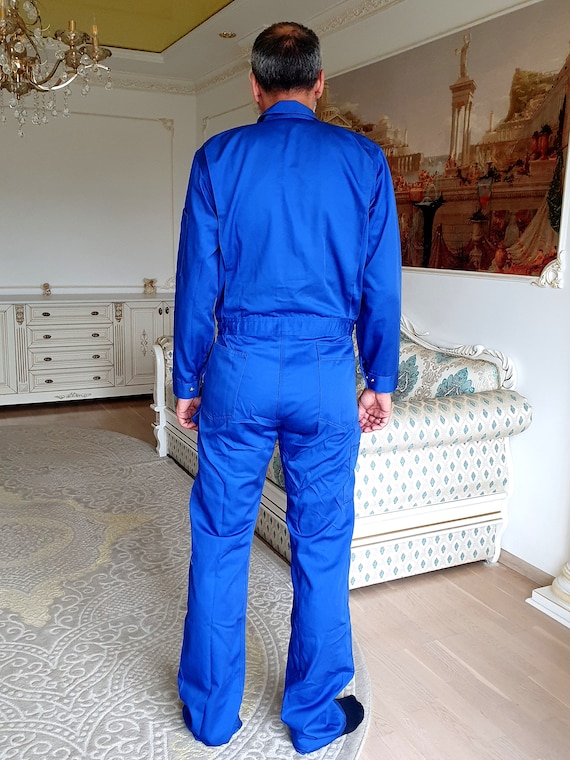 Blue one piece jumpsuit hotsell