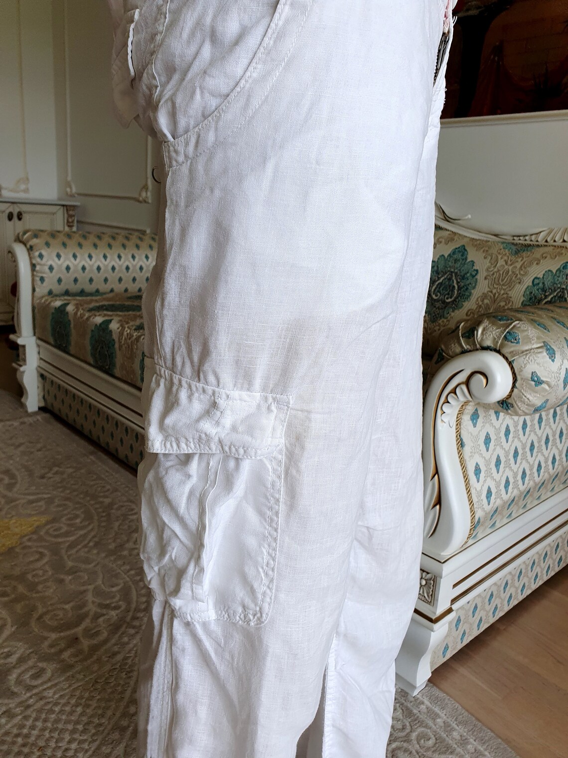 Mens White Linen Pants Mens Linen Trousers Mens Linen Pants Etsy