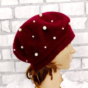 Headwear retro hat Scotland hat wool hat Tartan mohair beret Scotland wool  beret boho beret plaid beret Tartan hat retro beret