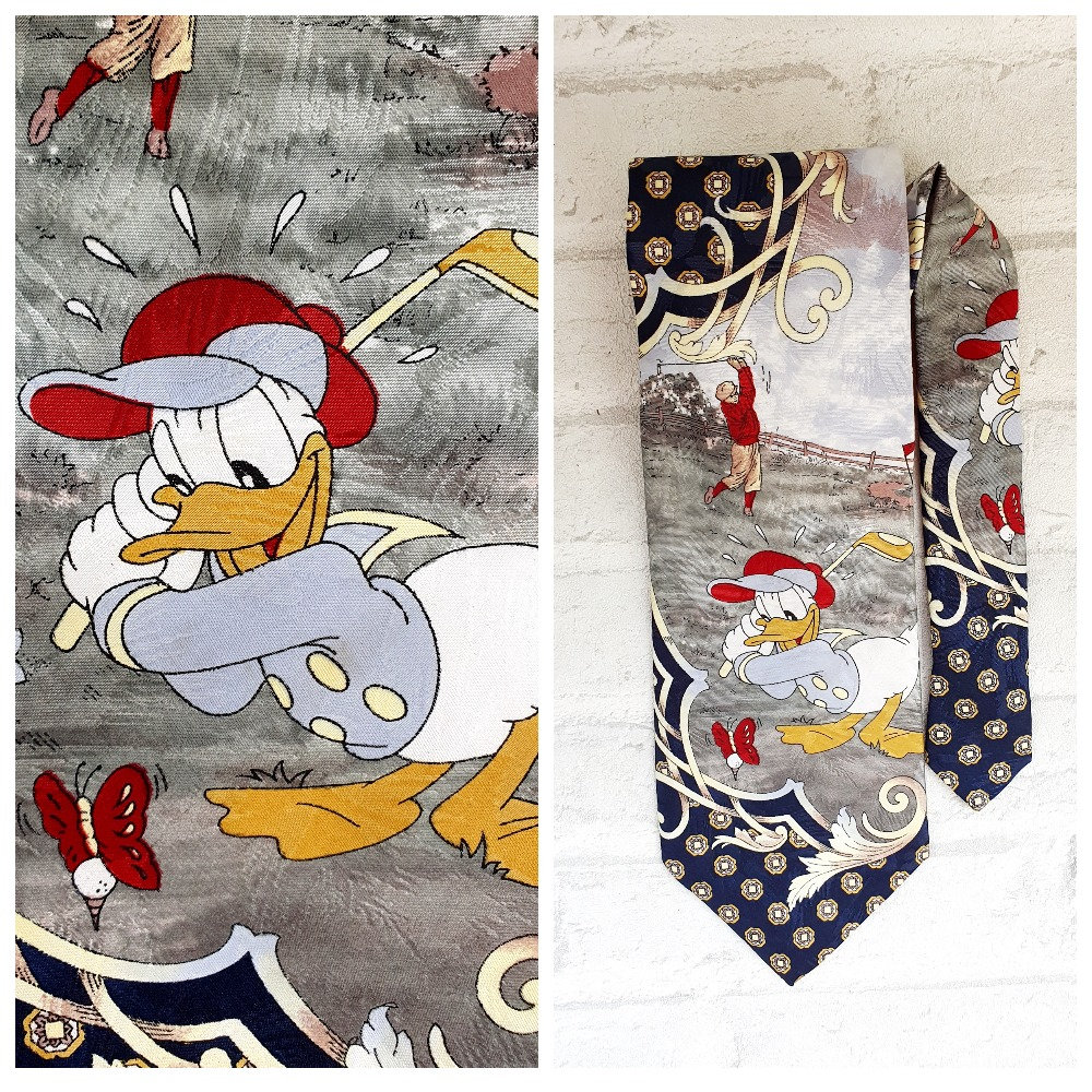 Donald Duck Print Tie Collectible Tie Novelty Tie Holiday Tie - Etsy