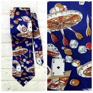 regalo per giocatore di poker accessori da uomo Cravatta da collezione Cravatta da casinò Groomsman Dadi Gamblers Cravatta da cartone animato da uomo Cravatta da collezione Cravatta da poker Cravatta da freccette