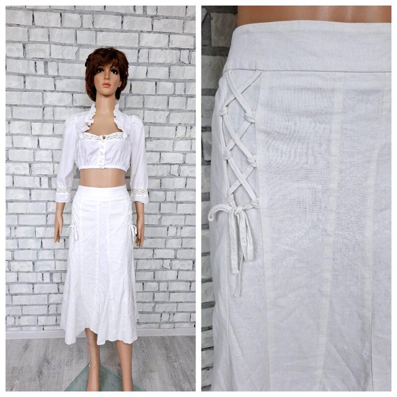 Linen Long Skirt main image 1