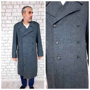 Militär Bekleidung MILITARY STYLE Herren Militär Wollmantel XL Schweizer Militäruniform Militärmantel Mantel Militaria Armee Mantel