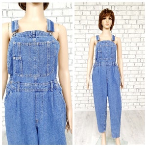 Denim jumpsuit S/M Denim Pants Denim Overall vintage womens overall pants jean overalls Retro overalls Denim Coverall grunge jeans Coveralls