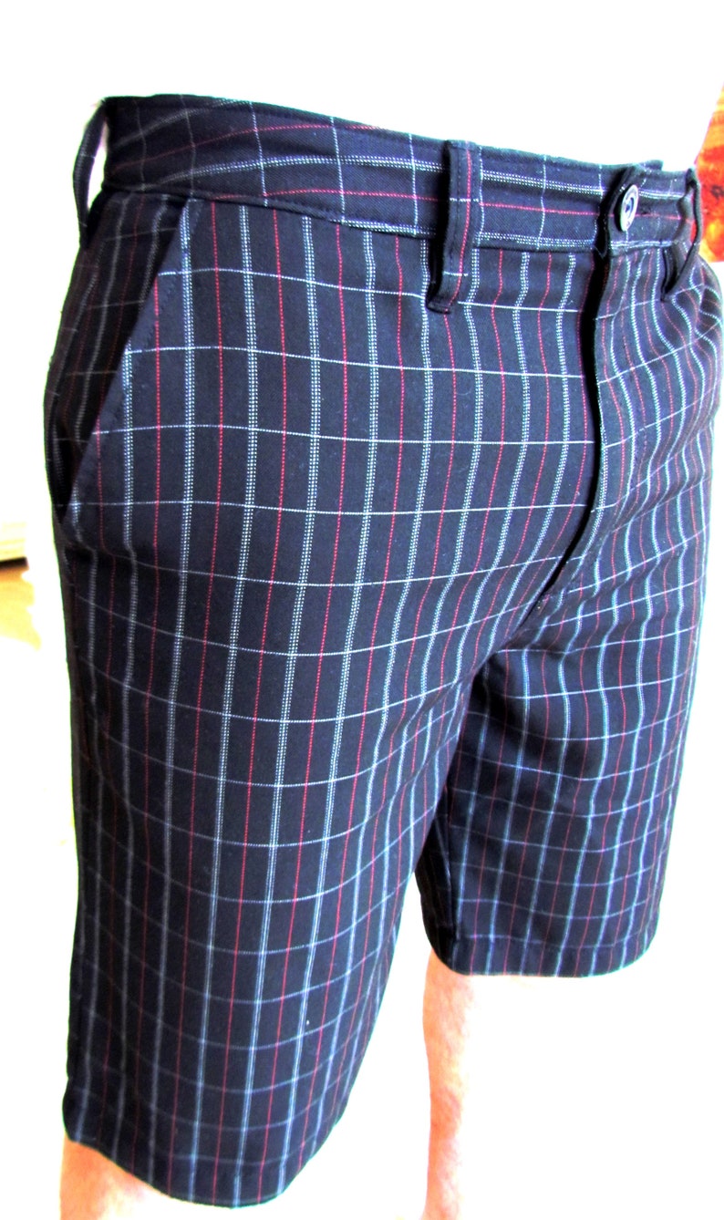 80's men's Clothing mens shorts Vintage mens plaid | Etsy