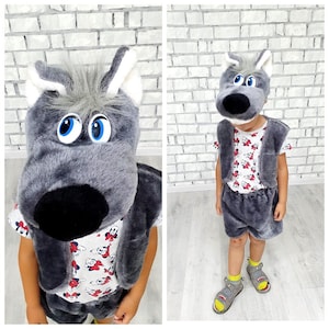 3T kids costume wolf costume Animal costume carnival costume halloween costume werewolf costume cosplay children coyote costume