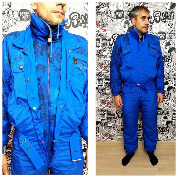 Unisex ski suit Adult Clothing Vintage men ski sui