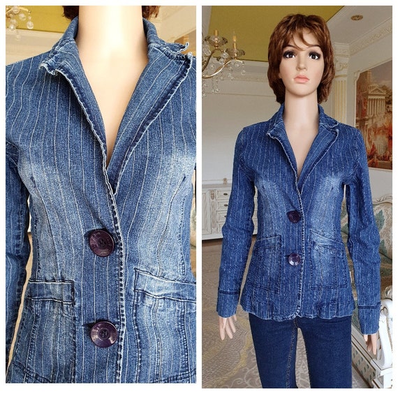Regular Wear Blue Full Sleeve Ladies Denim Jacket at Rs 210/piece in New  Delhi