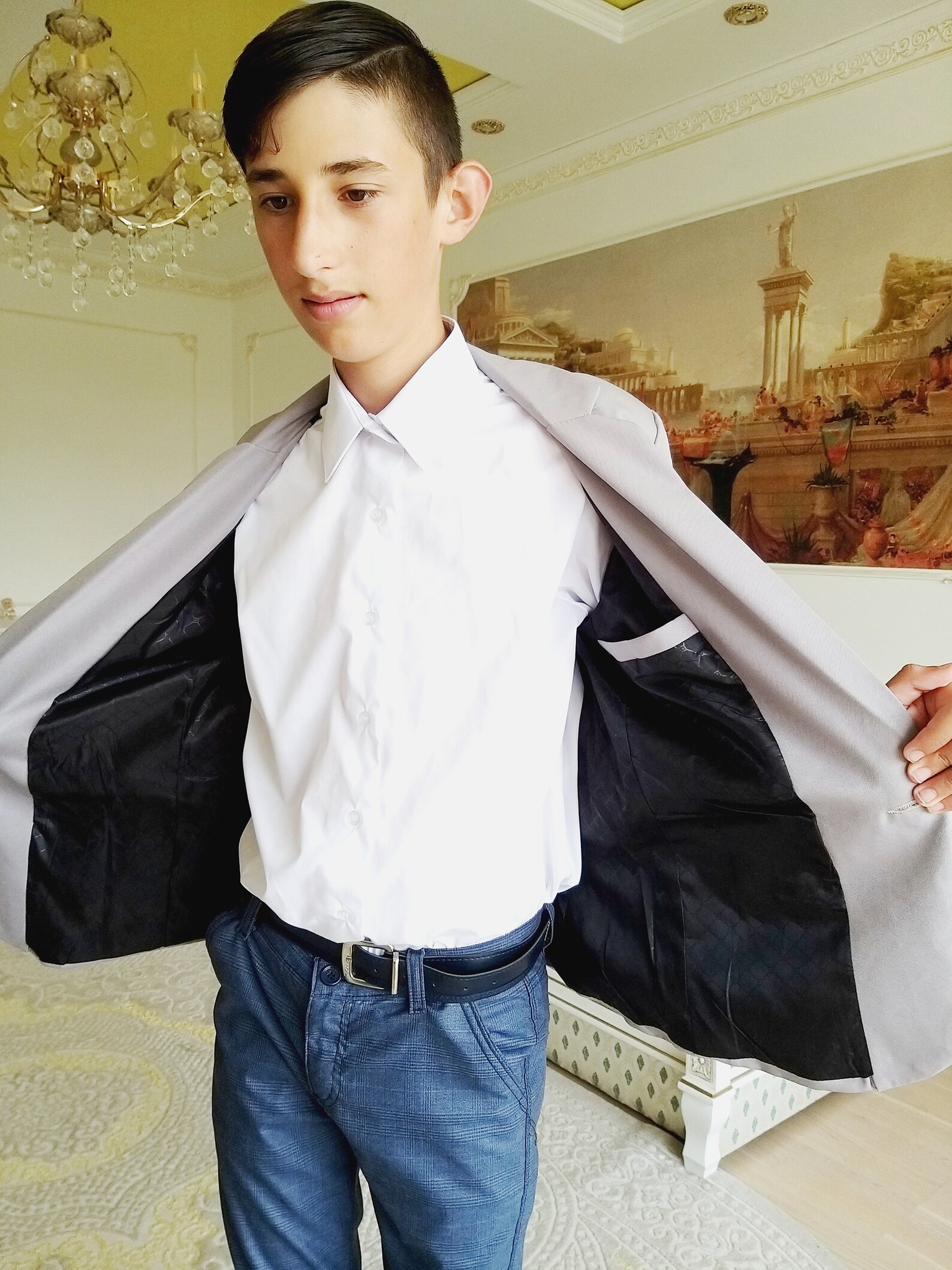 Christmas Gift Mens Blazer Boys Blazer Boys Clothing Gray Etsy