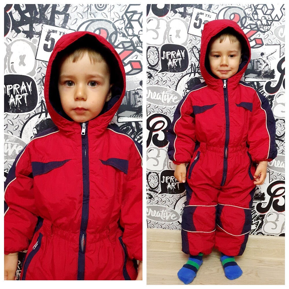 【爆売りセール開催中！】 Ski Kid Suit Ski Red Suit Ski Baby 2T Suit Clothing Mountain その他