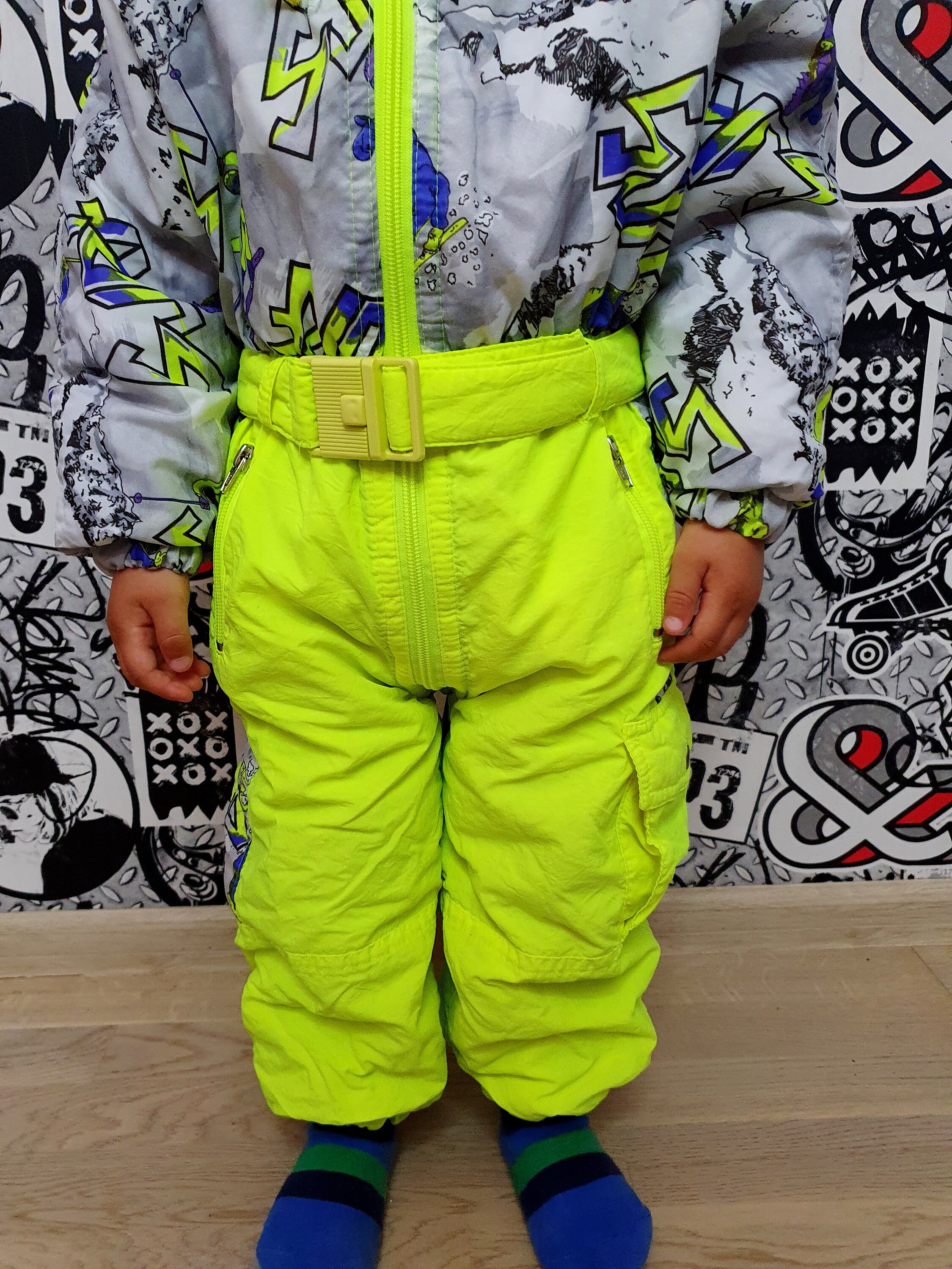 2T Baby Ski Suit Neon Ski Suit Kid Ski Suit Mountain Clothing Etsy