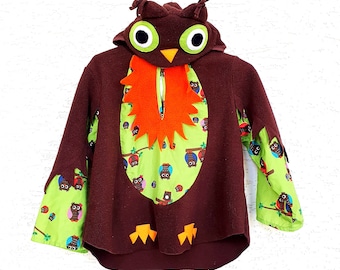 4T kinderen Cosplay kinderen Uil kostuum kinderen halloween kostuum vogel kostuum peuter kostuum kinderen cape