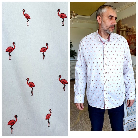 Flamingo shirt heren hotsell