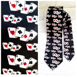 Vintage Playing Card Tie - Etsy Vintage Playing Card Tie - Etsy
